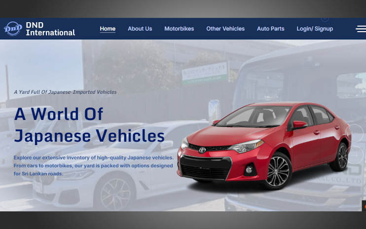 Website for DND International Co.Ltd